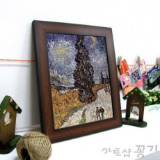 명화소품액자 - 프로방스의 시골길 야경 / 고흐
