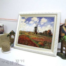 명화소품액자 - 튤립과 풍차 / 모네
