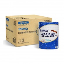 [유한킴벌리]크리넥스 점보롤 천연펄프 화장지 250M2겹12롤/45367