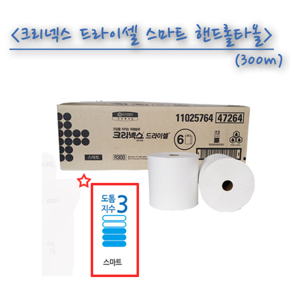 크리넥스 드라이셀 롤 핸드타올(280M/300M)