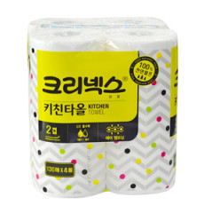 크리넥스 키친타올130매 4롤(1팩) x 8팩