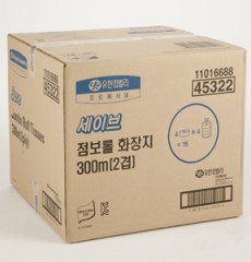유한킴벌리 세이브 점보롤 300m2겹16롤 화장지/45322