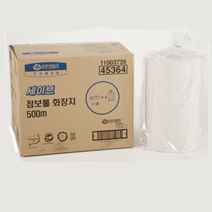 유한킴벌리 세이브 점보롤 500m1겹16롤 화장지/45364