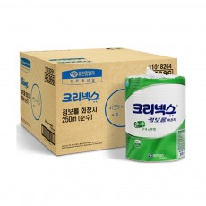 크리넥스 순수 점보롤화장지 250m2겹12롤[유한킴벌리]/45366