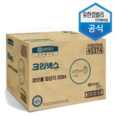 [무료배송]크리넥스 점보롤 화장지 200m/45374