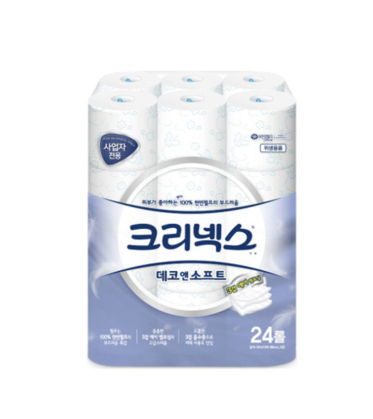 크리넥스 데코&소프트화장지 30m(3겹)/45178